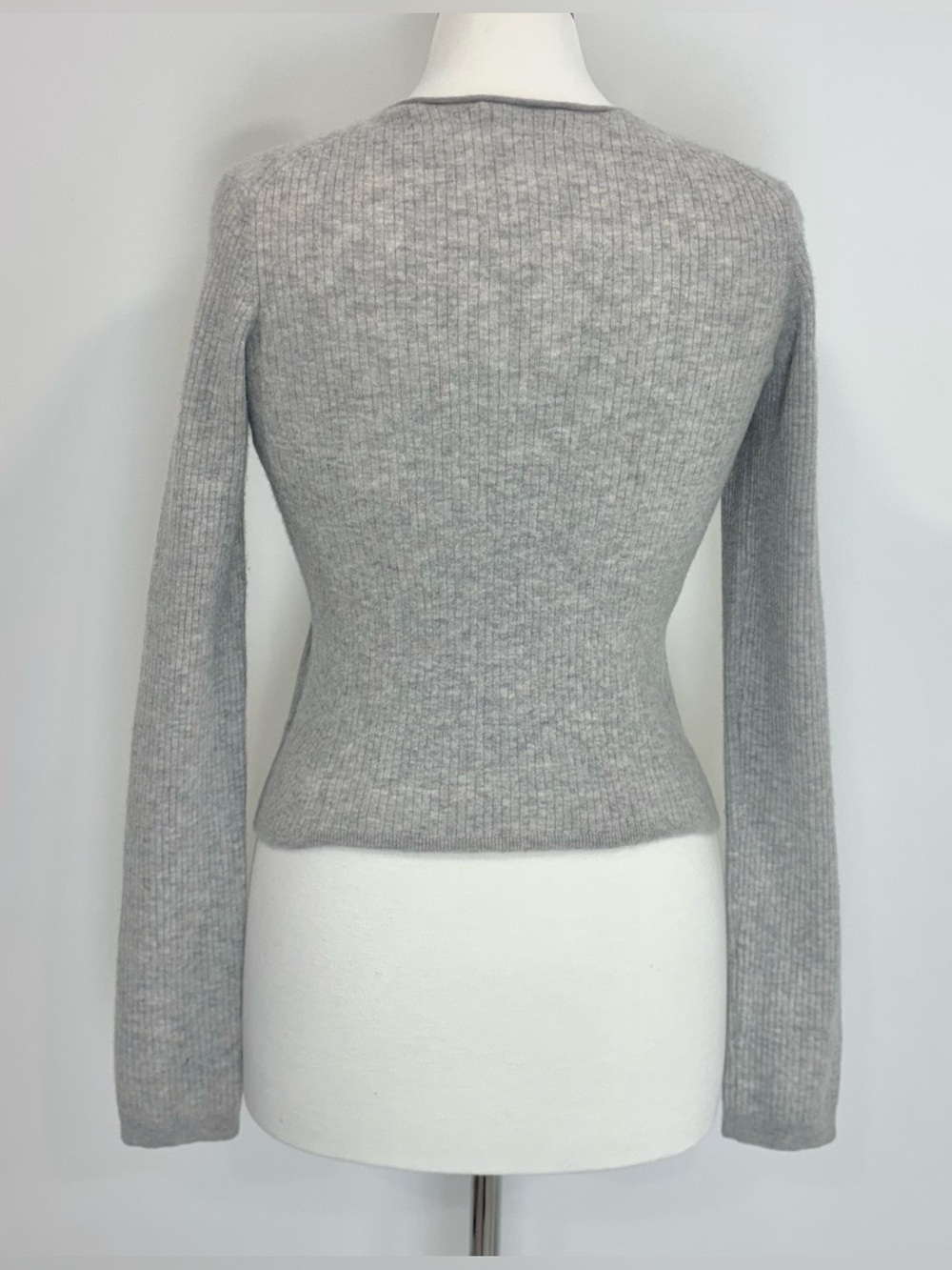 Vince heather grey cashmere sweater - Picture 5 of 7